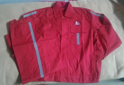 定做 全棉大紅 勞保工作服 反光服 石油工裝圖片_高清圖_細節圖-磁縣俊龍勞保服裝經銷處